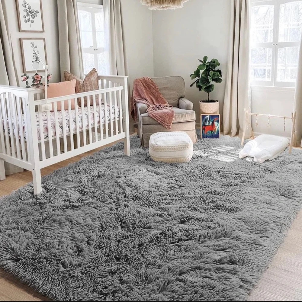 Fluffy Shag Area Rugs 5x7, Soft Plush Fuzzy Shaggy Carpet Rugs